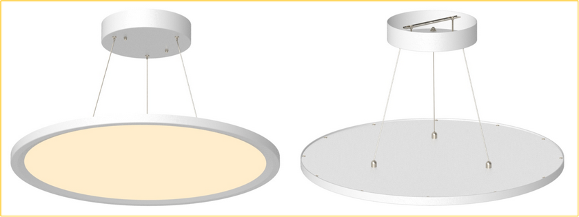 Cyanlite LED round panel light Cynthia Pendant Suspended